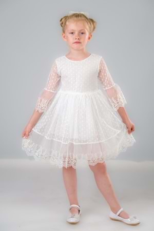Dream Luxury Dantel Kız Çocuk Elbise MNK0327