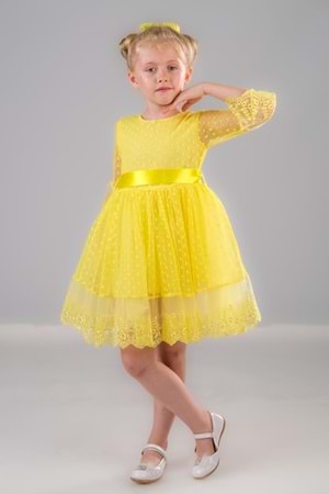 Dream Luxury Dantel Kız Çocuk Elbise MNK0327