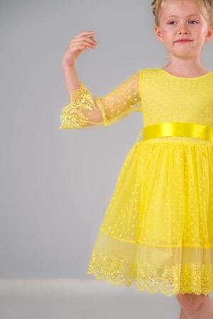 Dream Luxury Dantel Kız Çocuk Elbise MNK0327