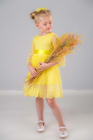 Dream Luxury Dantel Kız Çocuk Elbise MNK0327