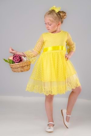 Dream Luxury Dantel Kız Çocuk Elbise MNK0327