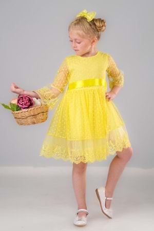 Dream Luxury Dantel Kız Çocuk Elbise MNK0327