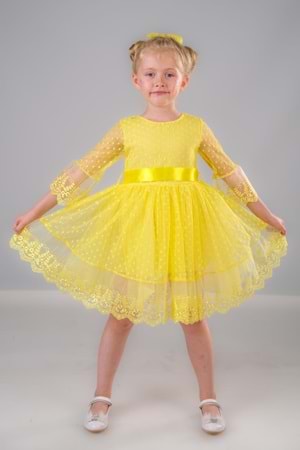 Dream Luxury Dantel Kız Çocuk Elbise MNK0327