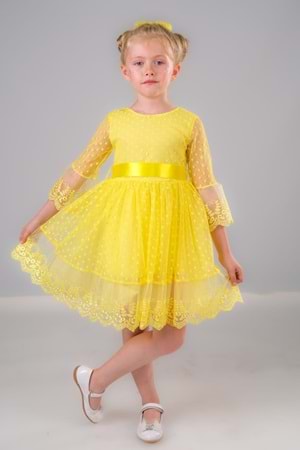 Dream Luxury Dantel Kız Çocuk Elbise MNK0327