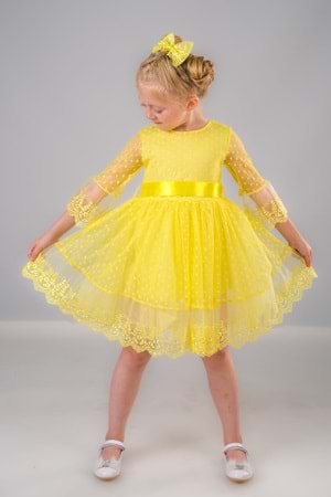 Dream Luxury Dantel Kız Çocuk Elbise MNK0327