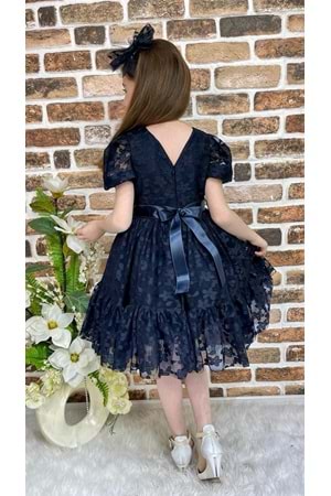 Papatya Dantel Kız Çocuk Elbise MNK0332