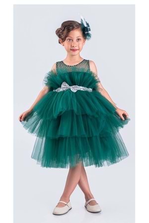 Katkat Tüllü Buket Model Kız Çocuk Özel Gün Abiye