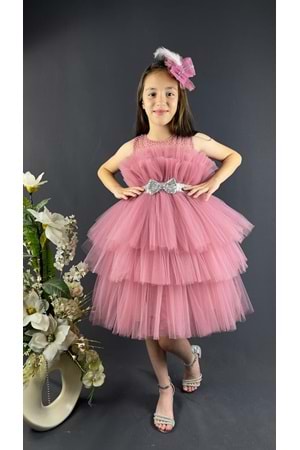 Katkat Tüllü Buket Model Kız Çocuk Özel Gün Abiye