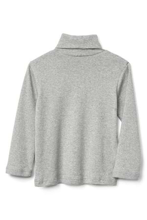 Tam Balıkçı Yaka Boğazlı Penye Kız Çocuk Okul T-Shirt MNK0385