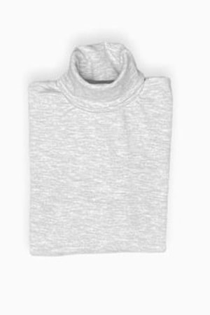 Tam Balıkçı Yaka Boğazlı Penye Kız Çocuk Okul T-Shirt MNK0385