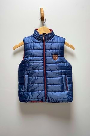 Erkek Çocuk Flato Cepli İçi Elyaflı Şişme Yelek MNK0409