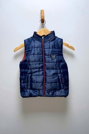 Erkek Çocuk Flato Cepli İçi Elyaflı Şişme Yelek MNK0409