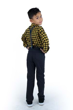 Oduncu Gömlekli Pantolonlu Erkek Çocuk Takım MNK0414