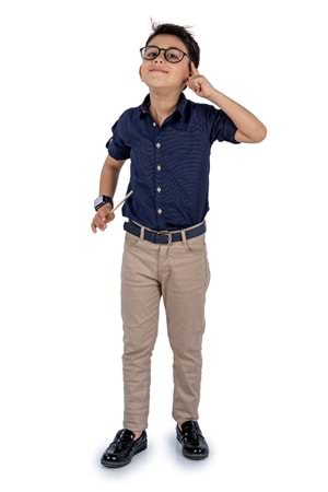 Apoletli Kollu Gömlek Tarz Erkek Çocuk Takım MNK0422