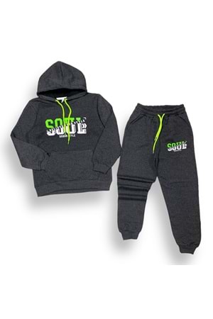 Neon Baskılı Şardonlu İkiiplik Eşofman Takım MNK0458