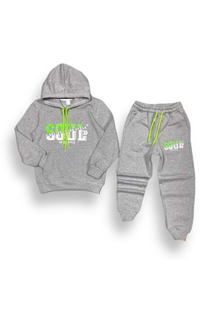 Neon Baskılı Şardonlu İkiiplik Eşofman Takım MNK0458