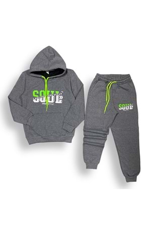 Neon Baskılı Şardonlu İkiiplik Eşofman Takım MNK0458