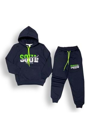 Neon Baskılı Şardonlu İkiiplik Eşofman Takım MNK0458