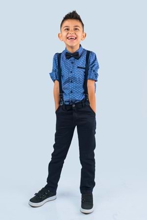 Baskılı Oxford Erkek Çocuk Takım MNK0479