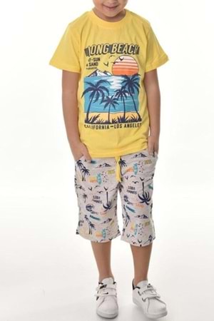 Long Beach Şortlu Erkek Çocuk Takım MNK0497