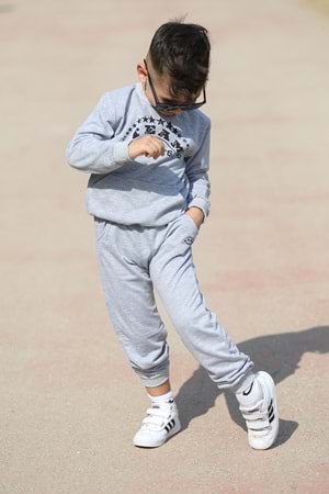 Sport Çocuk Kanguru Cepli 2iplik Mevsimlik Eşofman MNK0506