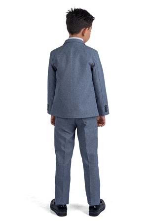 Broşlu Damatlık Ceketli Yelekli Gömlekli Takım Elbise MNK0511