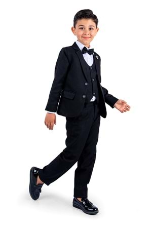 Broşlu Damatlık Ceketli Yelekli Gömlekli Takım Elbise MNK0511