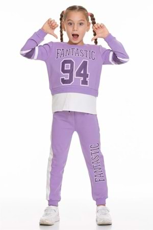 Kız Çocuk Fantastic Baskılı Eşofman Takımı Mnk0518