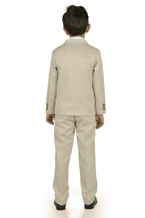 6 Düğme Yelekli Ceketli Çocuk Tam Takım Elbise MNK0523