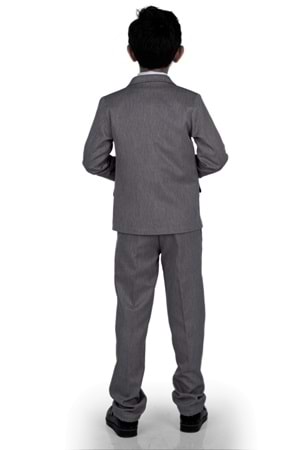 6 Düğme Yelekli Ceketli Çocuk Tam Takım Elbise MNK0523