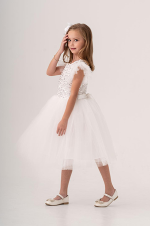 Tüllü Kız Çocuk KPL Elbise MNK0526