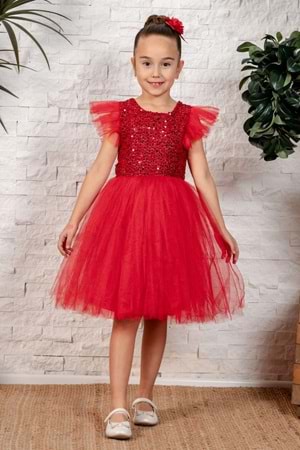 Tüllü Kız Çocuk KPL Elbise MNK0526