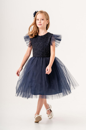 Tüllü Kız Çocuk KPL Elbise MNK0526