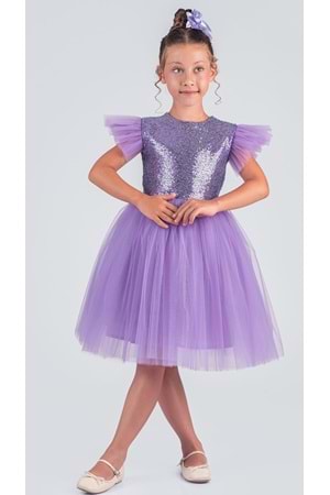 Tüllü Kız Çocuk KPL Elbise MNK0526