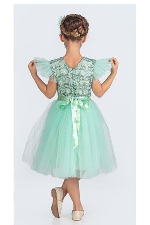 Tüllü Kız Çocuk KPL Elbise MNK0526