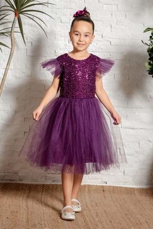 Tüllü Kız Çocuk KPL Elbise MNK0526