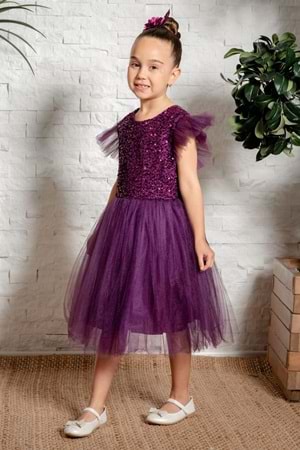 Tüllü Kız Çocuk KPL Elbise MNK0526