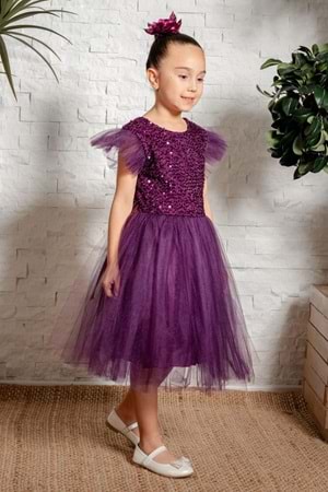 Tüllü Kız Çocuk KPL Elbise MNK0526