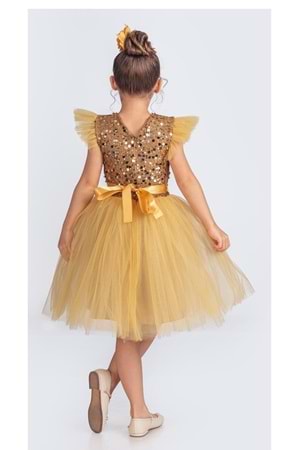 Tüllü Kız Çocuk KPL Elbise MNK0526