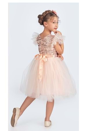 Tüllü Kız Çocuk KPL Elbise MNK0526