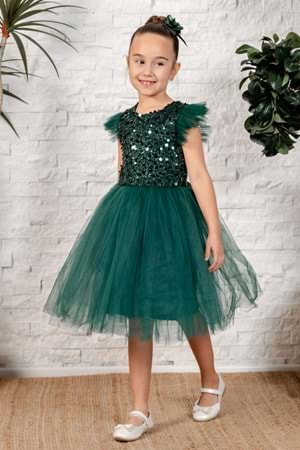 Tüllü Kız Çocuk KPL Elbise MNK0526