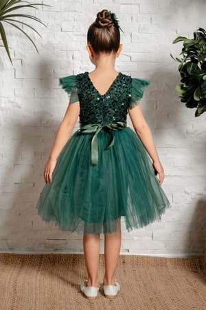 Tüllü Kız Çocuk KPL Elbise MNK0526