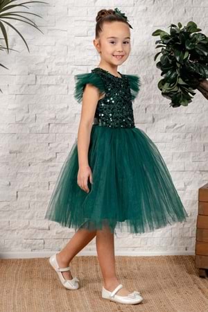 Tüllü Kız Çocuk KPL Elbise MNK0526