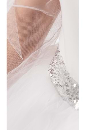 Kanatlı Kız Çocuk Şifon Kol Abiye MNK0534