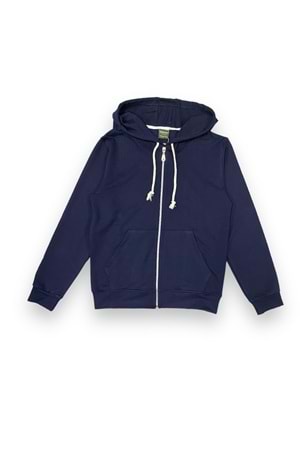 Çocuk İkiiplik Mevsimlik Fermuarlı Kapüşonlu Sweatshirt MNK0540