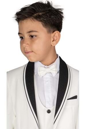 Çocuk Damatlık Yaka Simli Özel Gün Takım Elbise MNK0541