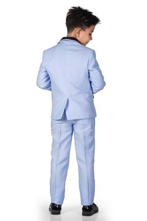 Çocuk Damatlık Yaka Simli Özel Gün Takım Elbise MNK0541