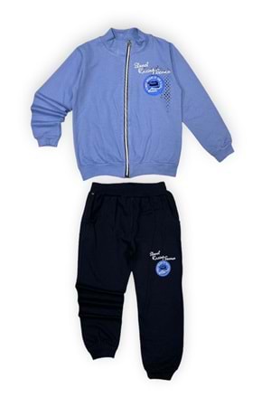 Fermuarlı İkiiplik Çocuk Eşofman Takım MNK0554