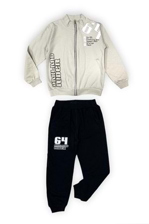 Fermuarlı İkiiplik Çocuk Eşofman Takım MNK0554