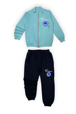 Fermuarlı İkiiplik Çocuk Eşofman Takım MNK0554